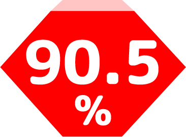 90.5%